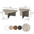 Set masute de cafea, Neostill, Ballare Set, PAL melaminat, Travertin