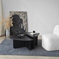 Set masute de cafea, Neostill, Ballare Set, PAL melaminat, Negru