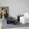 Set masute de cafea, Neostill, Ballare Set, PAL melaminat, Negru
