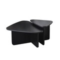 Set masute de cafea, Neostill, Ballare Set, PAL melaminat, Negru