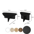 Set masute de cafea, Neostill, Ballare Set, PAL melaminat, Negru