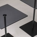 Set masute de cafea, Neostill, Elegante 2, Sticla temperata, Negru / Fume