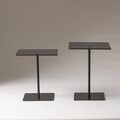 Set masute de cafea, Neostill, Elegante 2, Sticla temperata, Negru / Fume