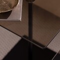 Set masute de cafea, Neostill, Elegante 2, Sticla temperata, Negru/Bronz