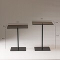 Set masute de cafea, Neostill, Elegante 2, Sticla temperata, Negru/Bronz