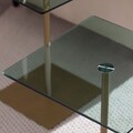 Set masute de cafea, Neostill, Elegante 2, Sticla temperata, Aur/Verde