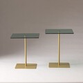 Set masute de cafea, Neostill, Elegante 2, Sticla temperata, Aur/Verde
