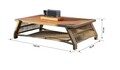 Set mobilier de gradina, Hanah Home, Vicenza, Cappuccino