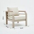 Set mobilier de gradina, Hanah Home, Assento, Bej
