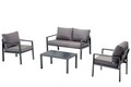 Set mobilier de gradina, Hanah Home, Siena, Antracit