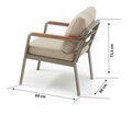Set mobilier de gradina, Hanah Home, Parma, Bej