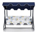Balansoar de gradina 3 locuri, Hanah Home, Ruta, 200x170x110 cm, Multicolor
