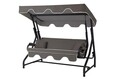 Balansoar de gradina 3 locuri, Hanah Home, Ruta, 200x170x110 cm, Antracit