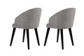 Set scaune 2 piese, Wayland, Bentley, Lemn, Gri/Negru