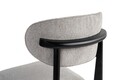 Set scaune 2 piese, Wayland, Lionte, Lemn, Gri/Negru