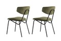Set scaune 2 piese, Wayland, Nancy, Lemn, Verde/Negru