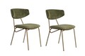Set scaune 2 piese, Wayland, Nancy, Lemn, Verde