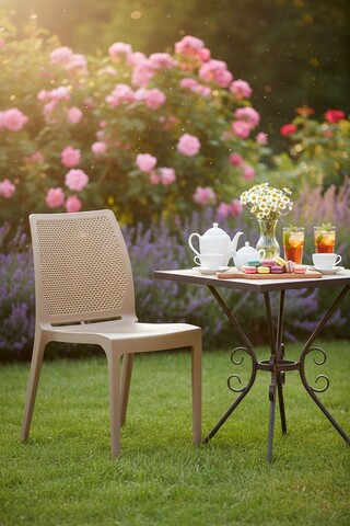 Scaun, Hanah Home, Icon, 57x85x53 cm, Maro inchis