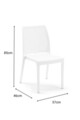 Scaun, Okko, Icon, 57x85x46 cm, Polipropilena, Alb