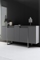 Set mobilier living, Bexley, Luxe, PAL, Antracit / Argintiu