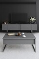 Set mobilier living, Bexley, Luxe, PAL, Antracit / Argintiu