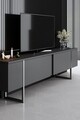 Set mobilier living, Bexley, Luxe, PAL, Antracit / Argintiu