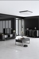 Set mobilier living, Bexley, Luxe, PAL, Antracit / Argintiu