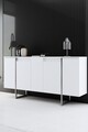 Set mobilier living, Bexley, Luxe, PAL, Alb / Argintiu