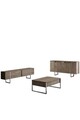 Set mobilier living, Bexley, Luxe, PAL, Nuc / Argint