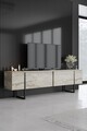 Set mobilier living, Bexley, Luxe Set, PAL, Travertin / Negru