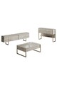 Set mobilier living, Bexley, Luxe Set, PAL, Travertin / Auriu