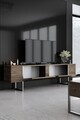 Comoda TV, Bexley, Luxe, 180x30x50 cm, PAL, Nuc / Argint
