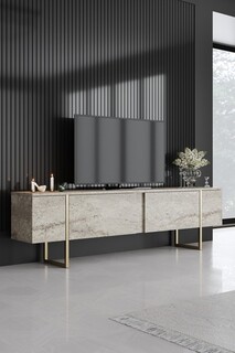 180x30x50 cm, Travertin;Auriu