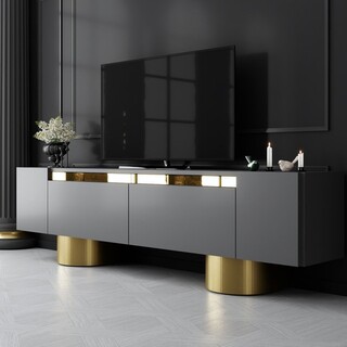 180x50x30 cm, Antracit;Auriu
