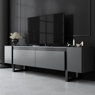 180x50x30 cm, Antracit;Negru