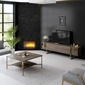 Comoda TV, Bexley, Gold Line, 180x30x48 cm, PAL, Nuc / Aur
