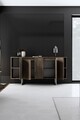 Consola, Bexley, Luxe, 160x35x80 cm, PAL, Nuc / Argint
