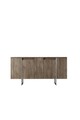 Consola, Bexley, Luxe, 160x35x80 cm, PAL, Nuc / Argint