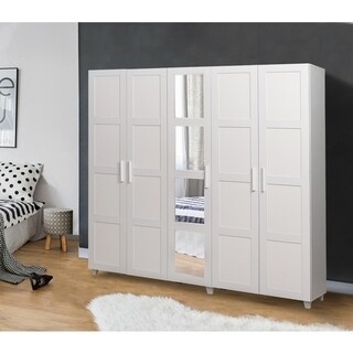 White, Dulap haine 220x50x201 cm