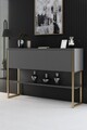 Dulap, Bexley, Luxe, 120x80x30 cm, PAL, Aur/Antracit