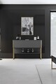 Dulap, Bexley, Luxe, 120x80x30 cm, PAL, Aur/Antracit
