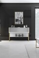 Dulap, Bexley, Luxe, 120x80x30 cm, PAL, Aur/Alb
