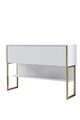 Dulap, Bexley, Luxe, 120x80x30 cm, PAL, Aur/Alb