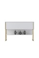 Dulap, Bexley, Luxe, 120x80x30 cm, PAL, Aur/Alb
