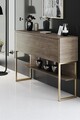 Dulap, Bexley, Luxe, 120x80x30 cm, PAL, Aur / Nuc
