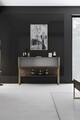 Dulap, Bexley, Luxe, 120x80x30 cm, PAL, Aur / Nuc