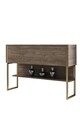 Dulap, Bexley, Luxe, 120x80x30 cm, PAL, Aur / Nuc