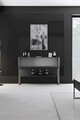 Dulap, Bexley, Luxe, 120x80x30 cm, PAL, Argintiu / Antracit
