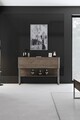 Dulap, Bexley, Luxe, 120x80x30 cm, PAL, Argint / Nuc