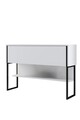Dulap, Bexley, Luxe, 120x80x30 cm, PAL, Alb/Negru